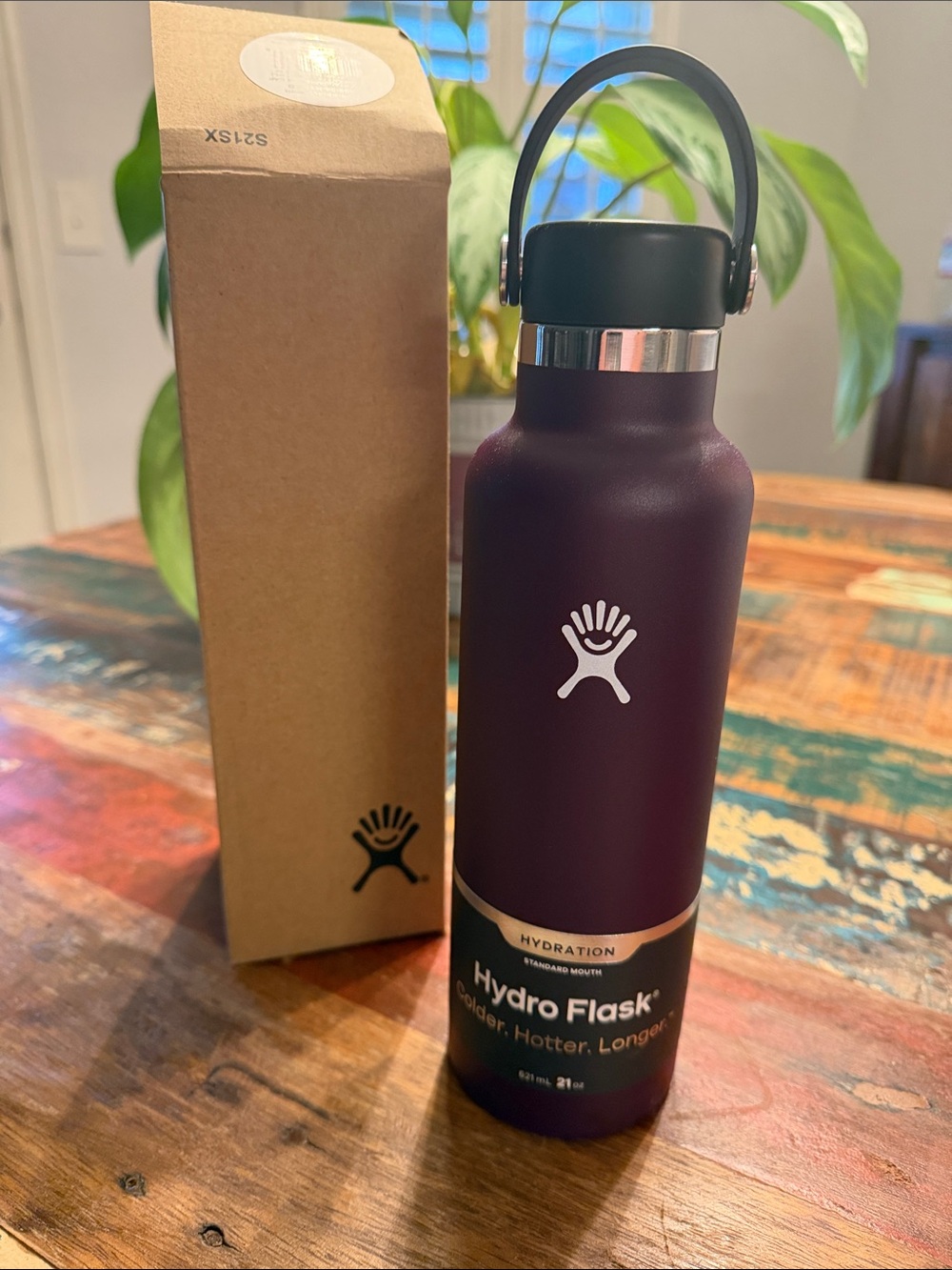 Hydro Flask Plum 21oz. Water Bottle